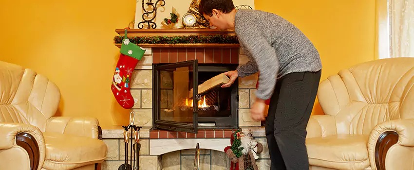 Rusted Metal Fireplace Restoration in Taunton, Massachusetts